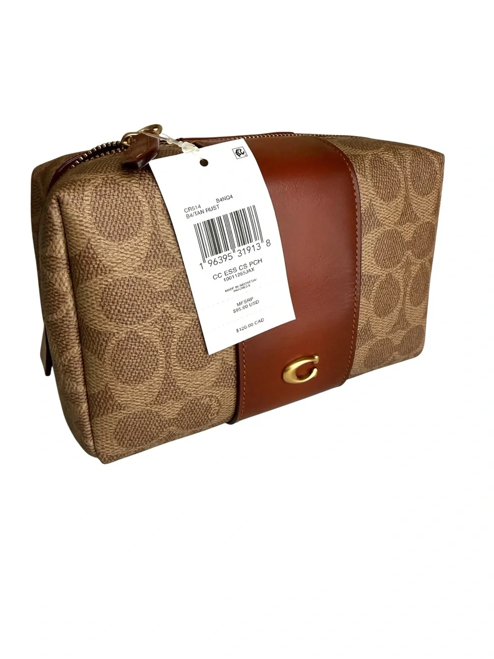 Coach Essential Cosmetic Pouch Signature Canvas